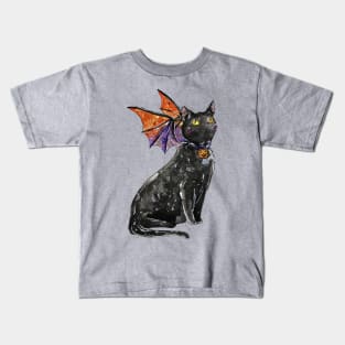 Halloween Dragon Cat Kids T-Shirt